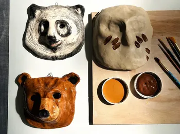 Décorez votre masque animalier en céramique