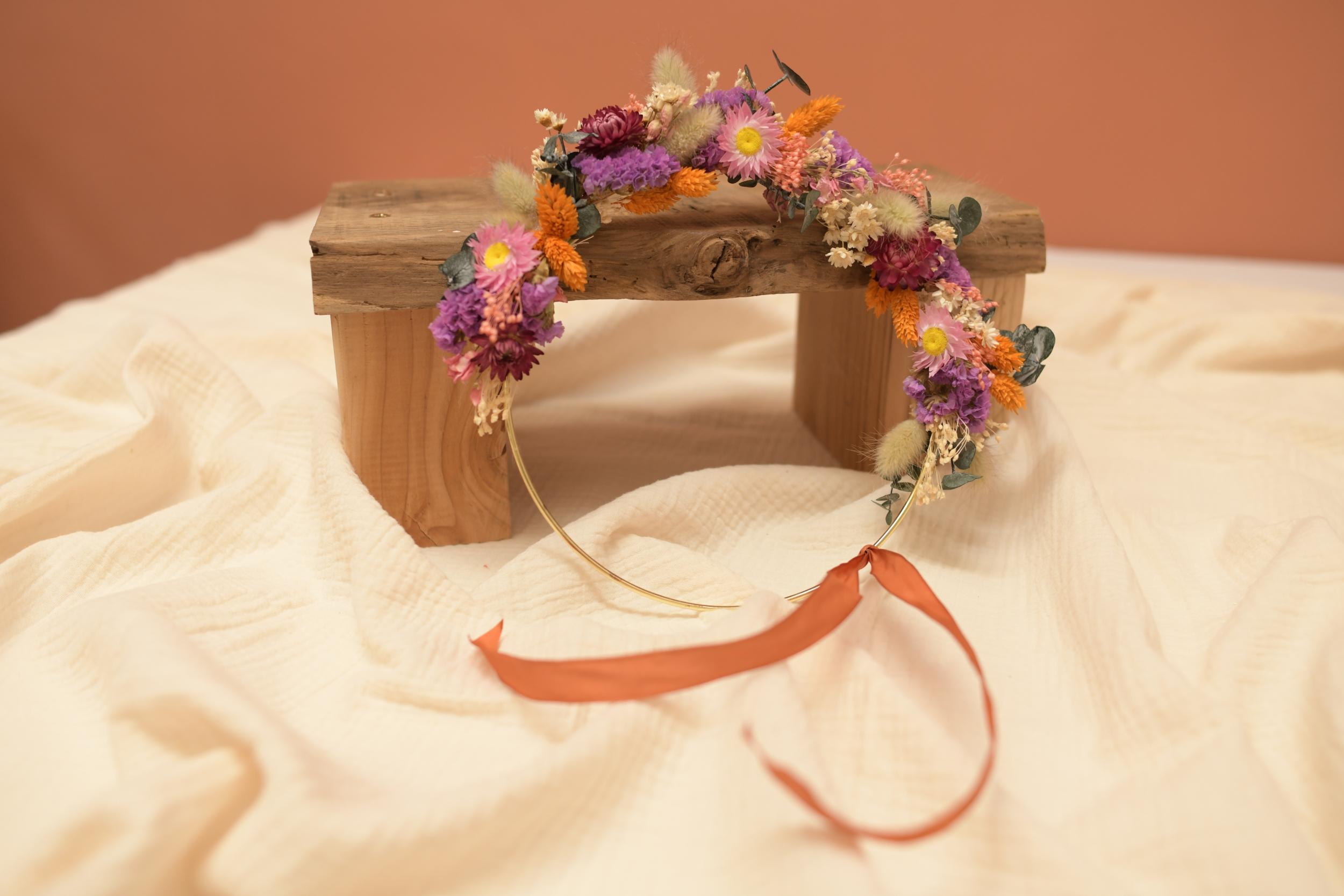 Wecandoo - Réalisez votre couronne de fleurs séchées avec Shirley - Image n°1