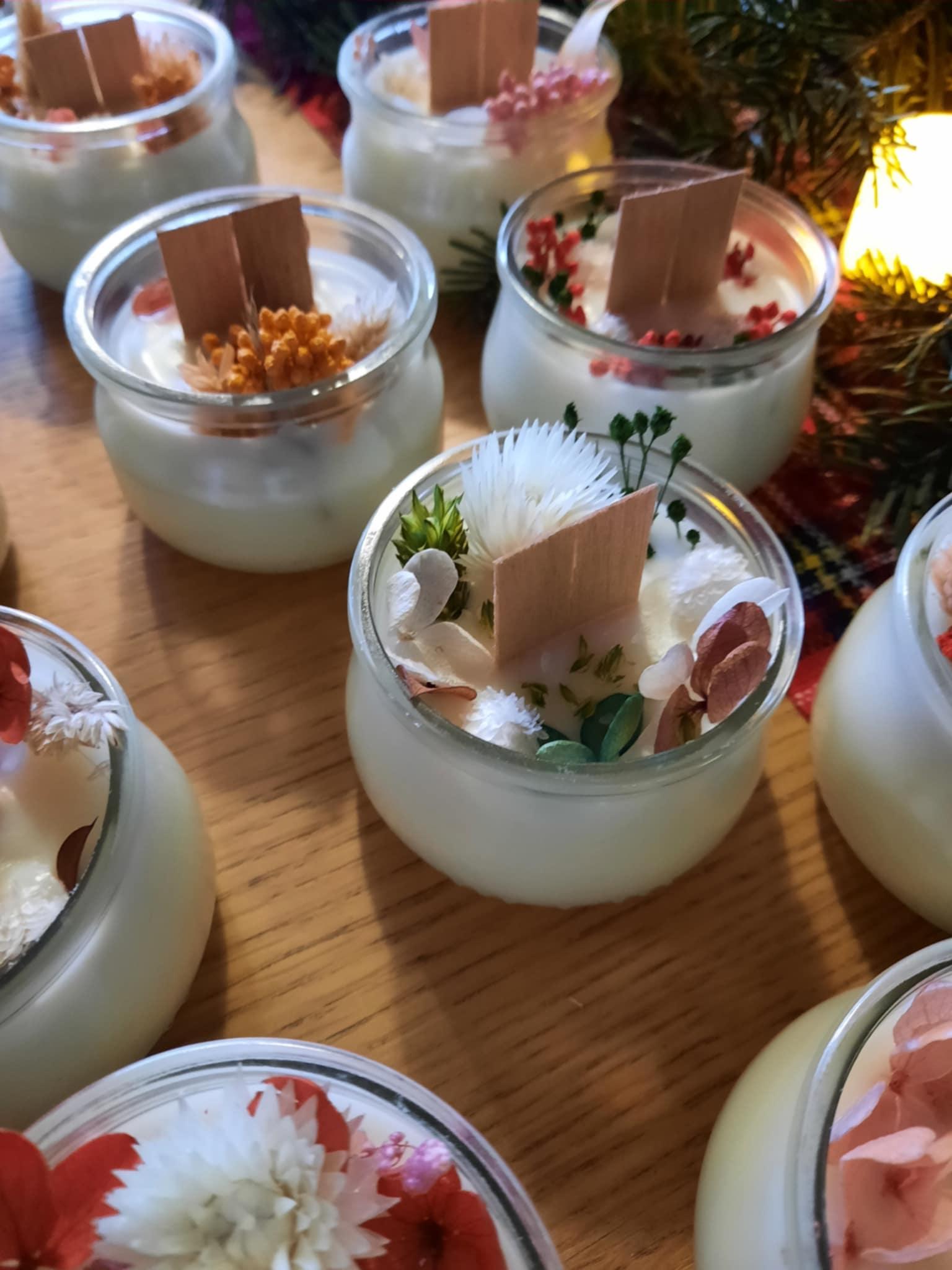Fabriquez votre bougie parfumée et fleurie