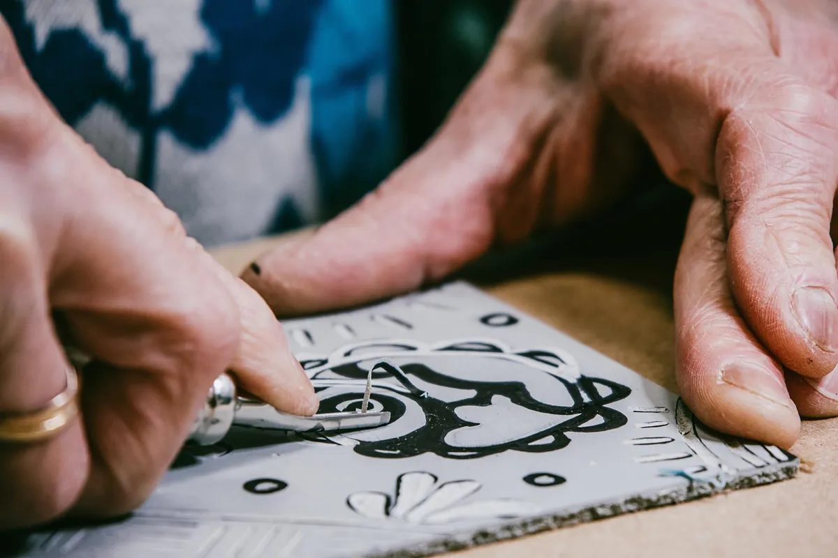 Imprimez votre linogravure sur textile