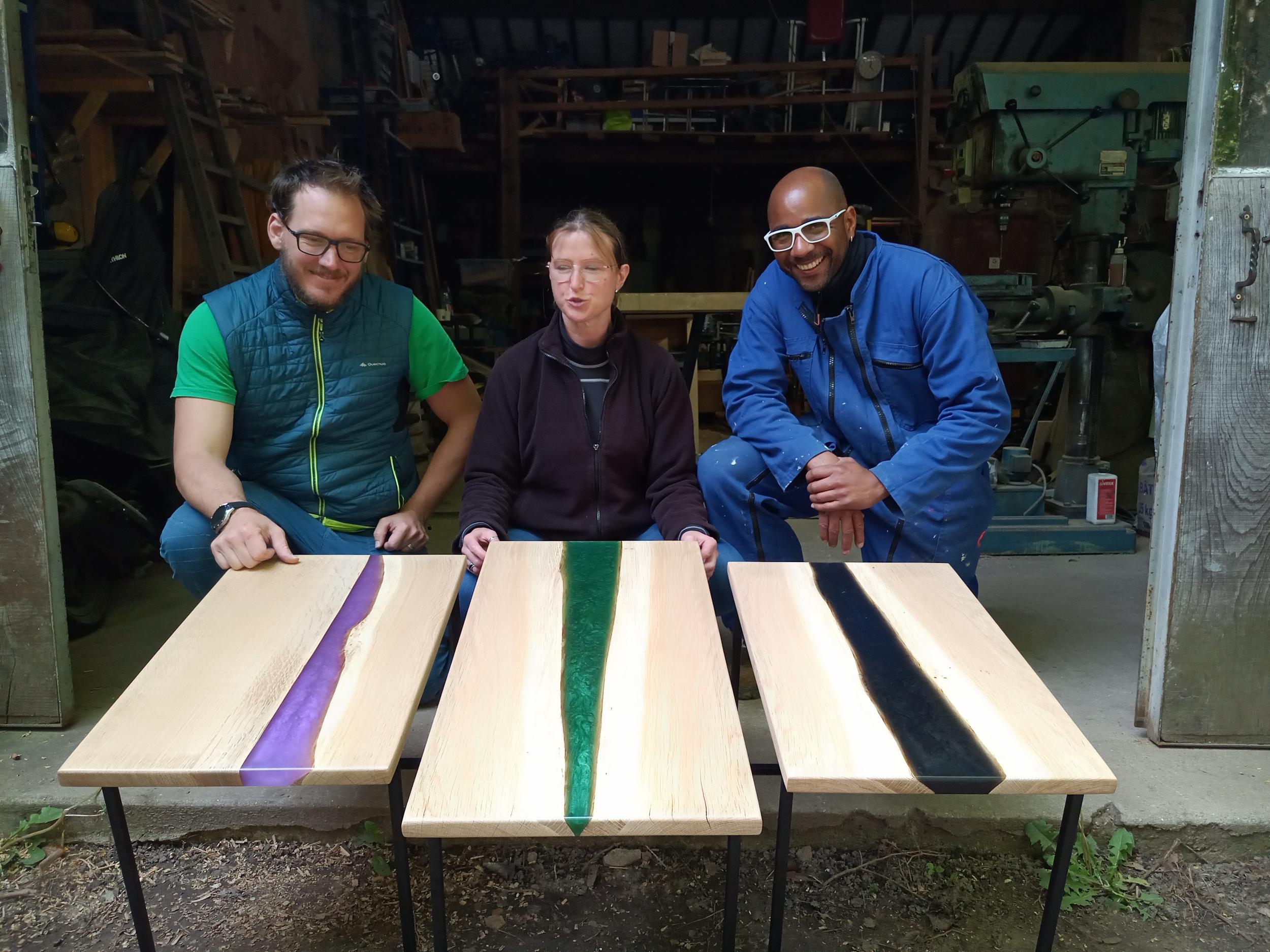 Wecandoo - Fabriquez votre river table en bois, métal et époxy sur deux jours - Image n°9