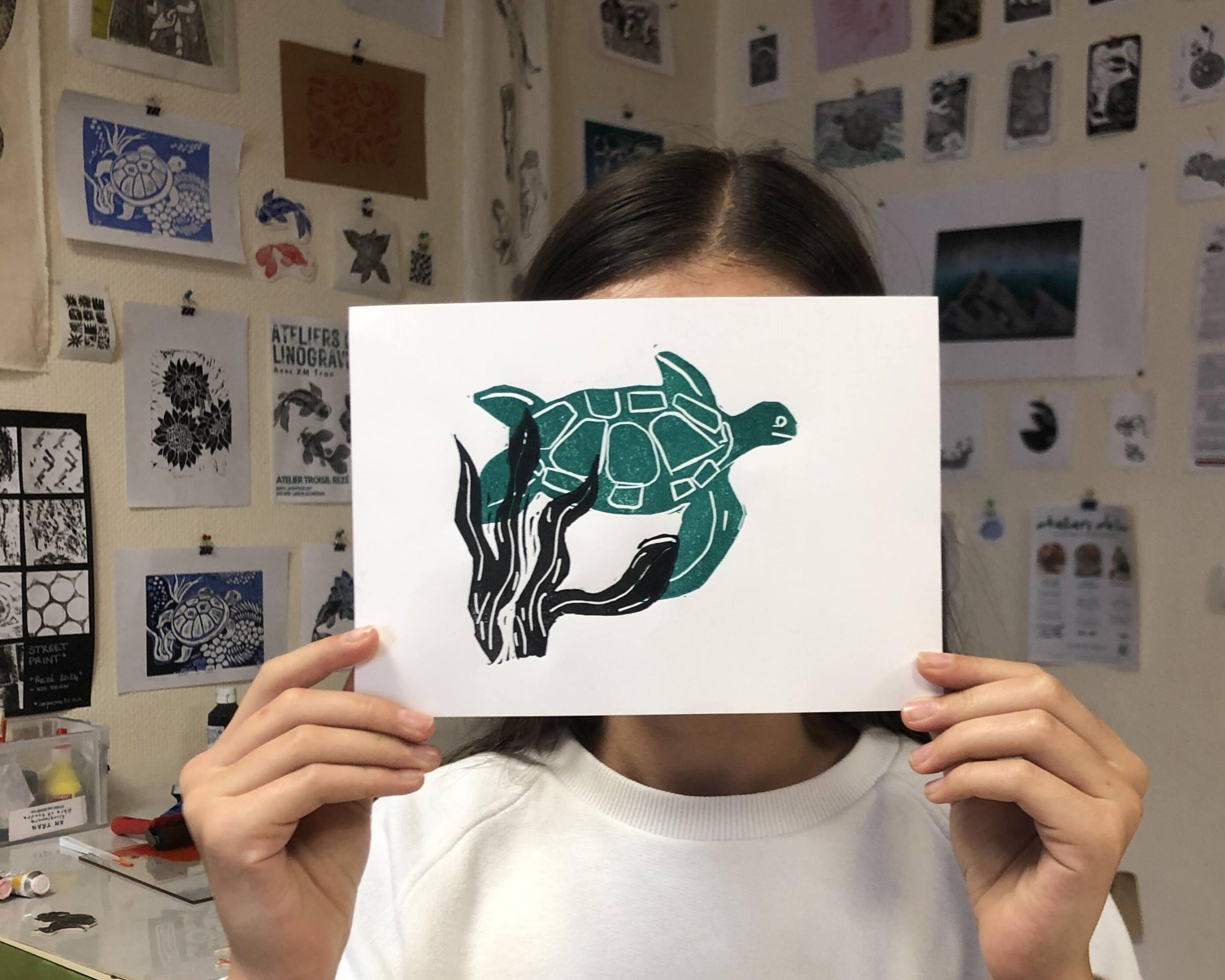 Réalisez une linogravure en plusieurs couleurs