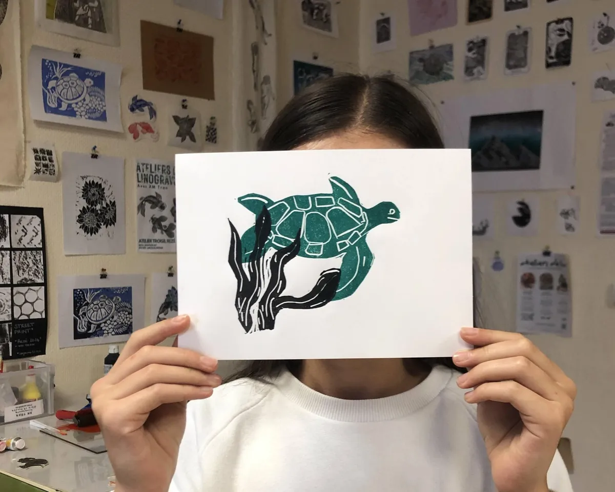 Réalisez une linogravure en plusieurs couleurs