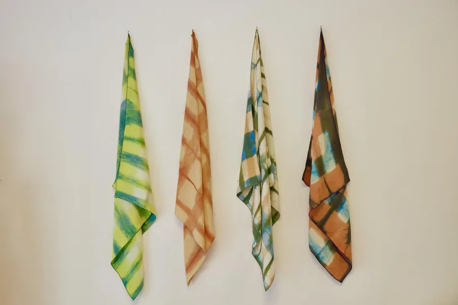 Réalisez votre grand foulard en soie en teinture naturelle avec Cindy - Image n°1 - Wecandoo