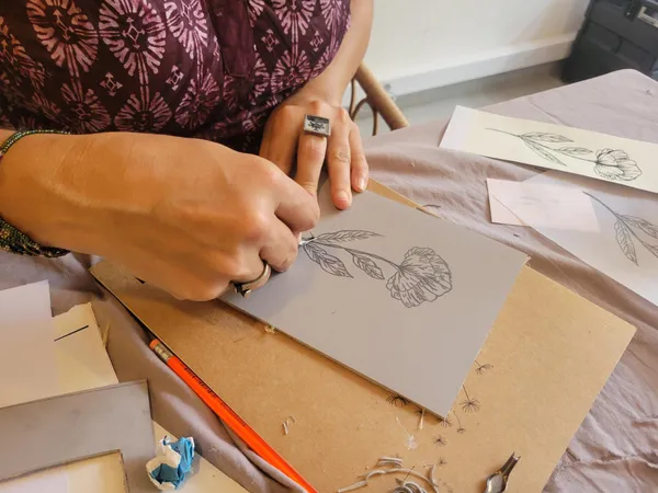 Découvrez la linogravure avec Ambre - Image n°4 - Wecandoo