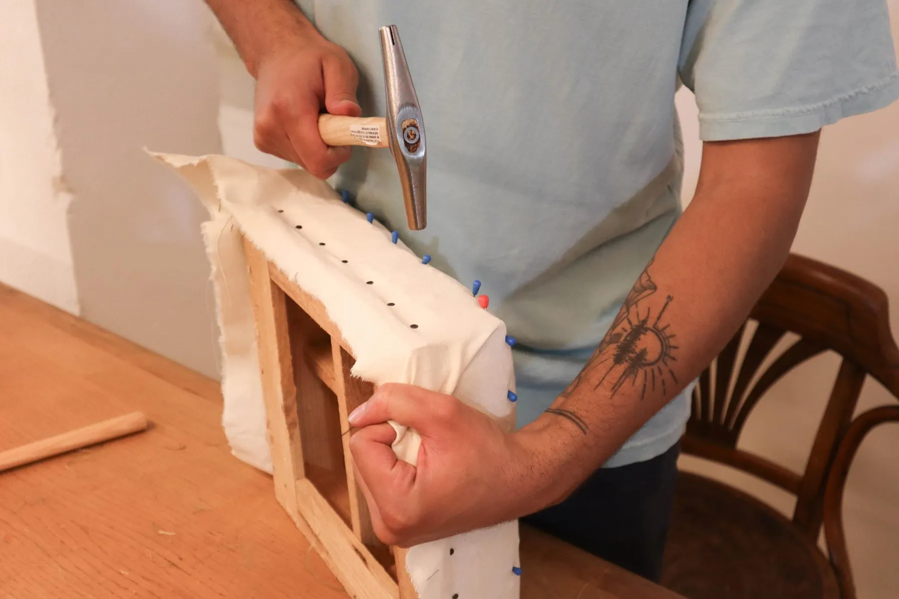 Réalisez votre repose-pieds en wax avec Corinne à Strasbourg - Image n°5 - Wecandoo