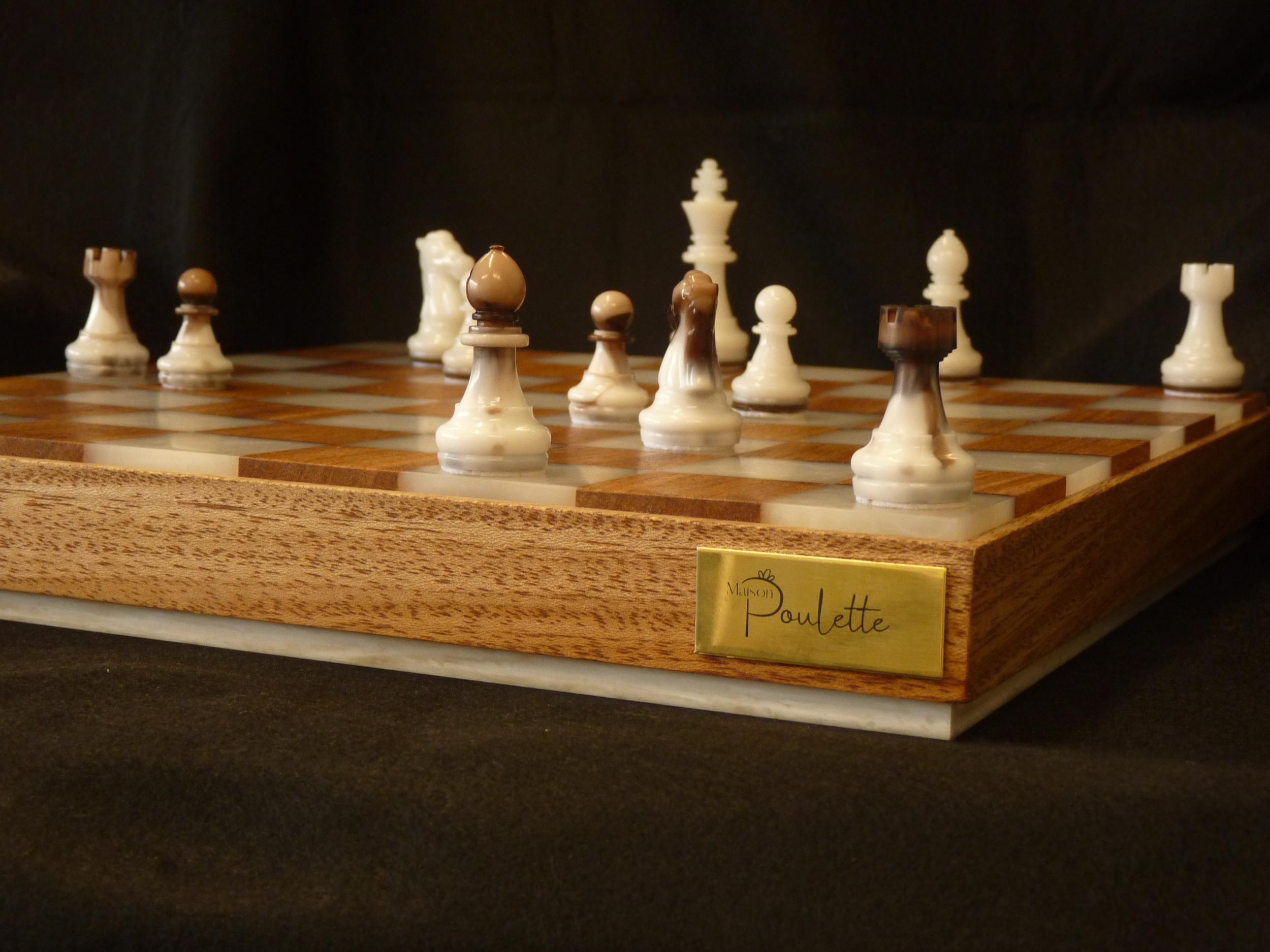 Réalisez votre échiquier en bois et résine - 2J