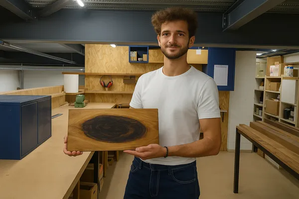 Réalisez votre plateau en bois et en résine époxy avec Cécile - Image n°4 - Wecandoo