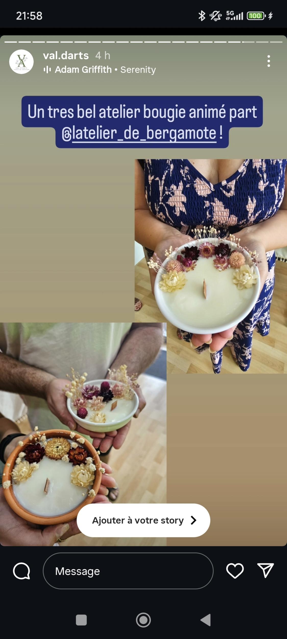 Fabriquez votre bougie fleurie avec Claire - Image n°12 - Wecandoo