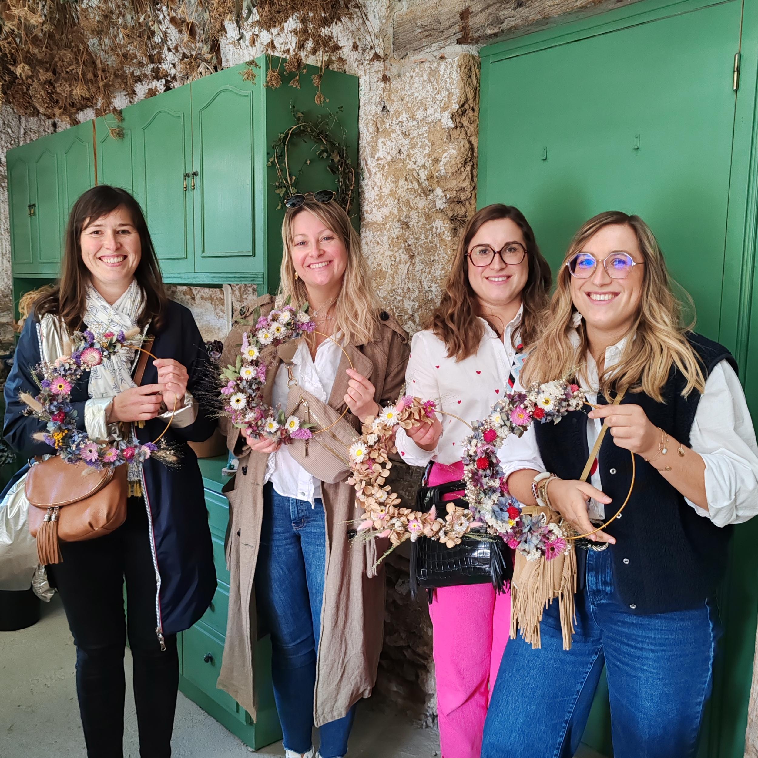 Créez vos couronnes en fleurs séchées