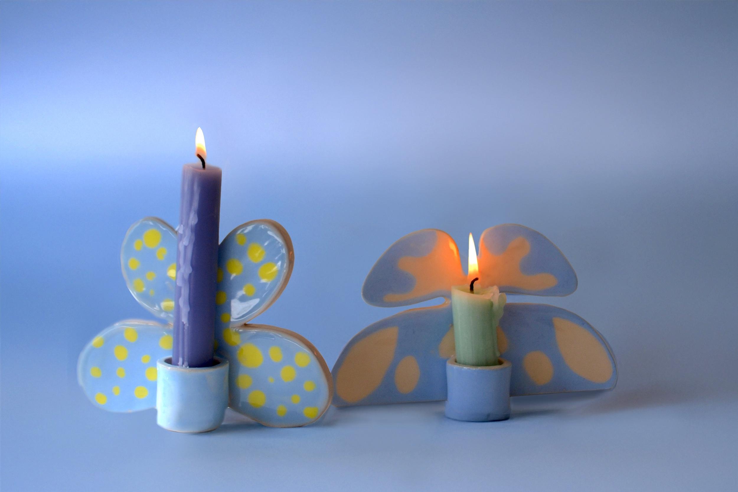 Modelez et décorez votre bougeoir papillon