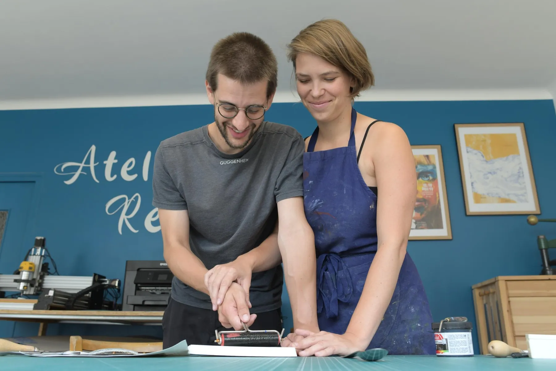 Linogravez votre motif et imprimez votre tote-bag avec Chloé - Image n°2 - Wecandoo