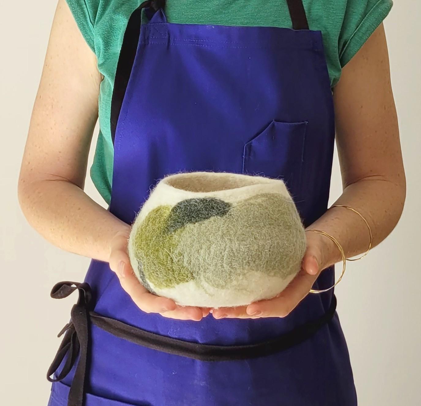 Réalisez votre bol en feutre de laine