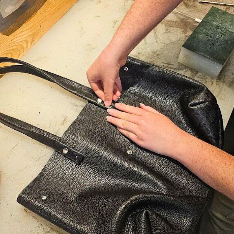Réalisez votre sac cabas en cuir doublé en coton - Image n°8 - Wecandoo