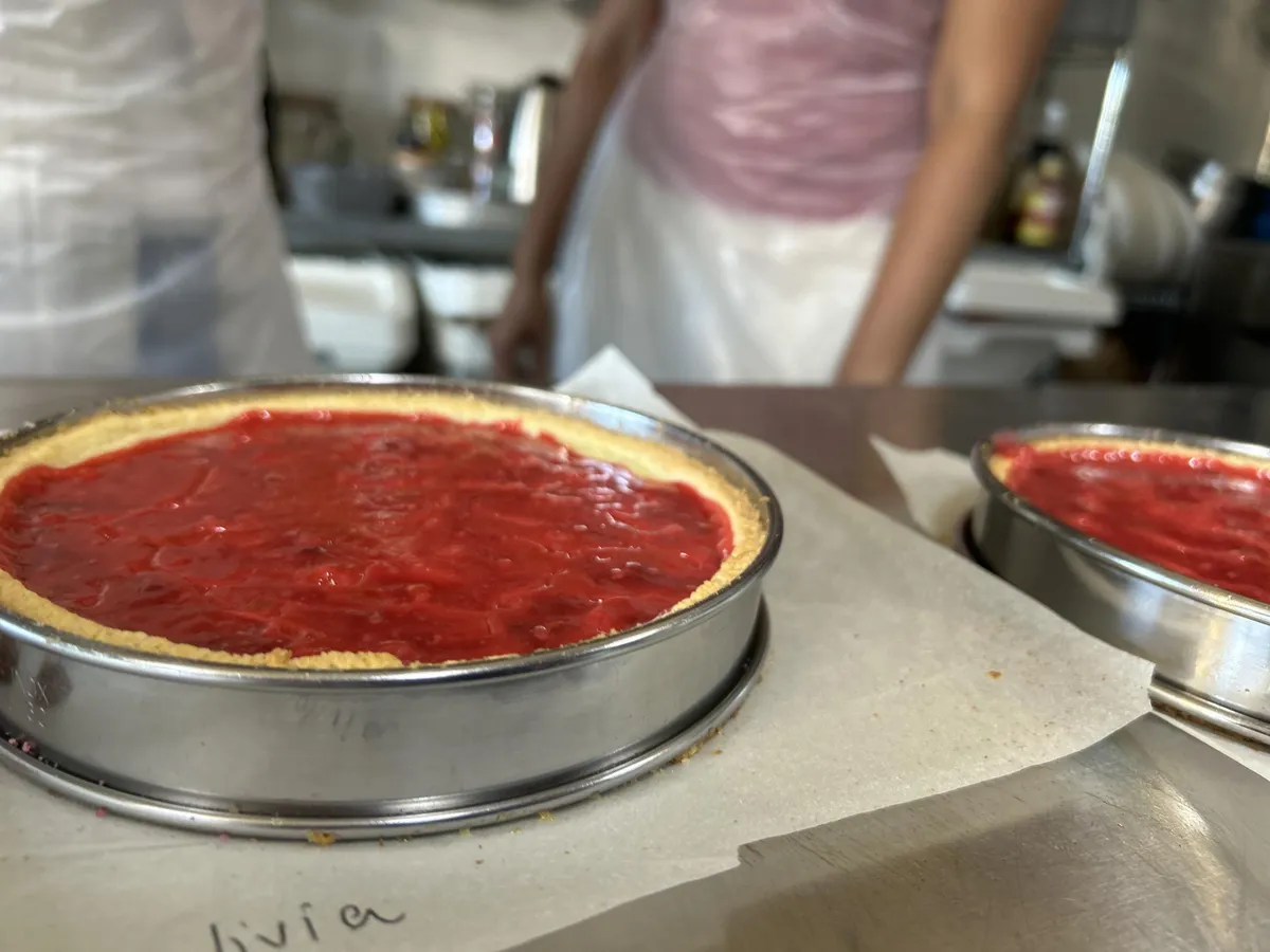Réalisez une tarte à la praline rose lyonnaise