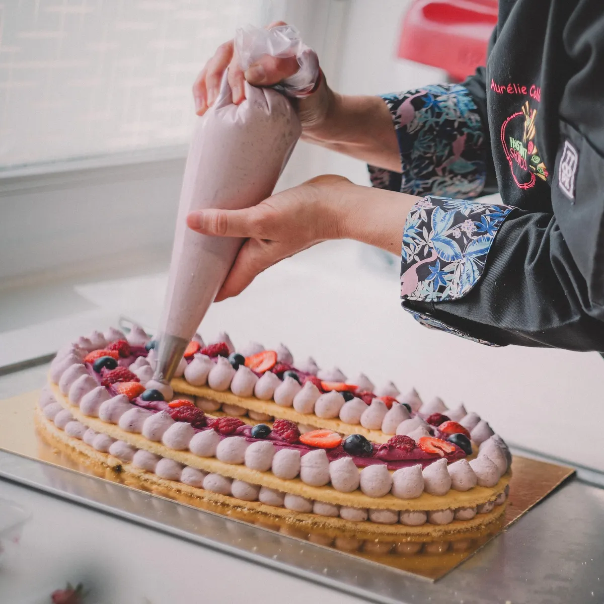 Réalisez votre gâteau chocolat-fruits