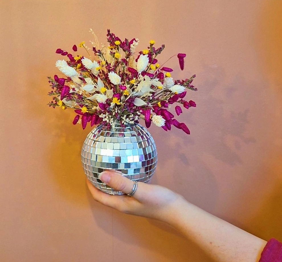 Créez votre boule à facettes fleurie