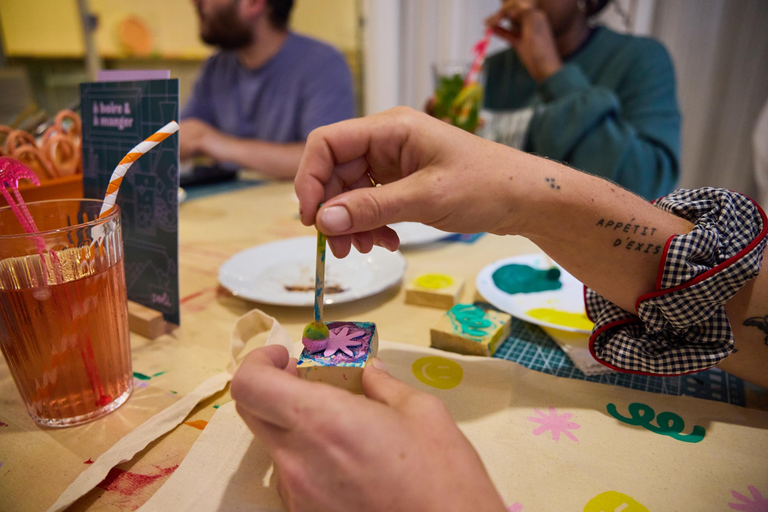 Customisez votre textile autour d'un goûter