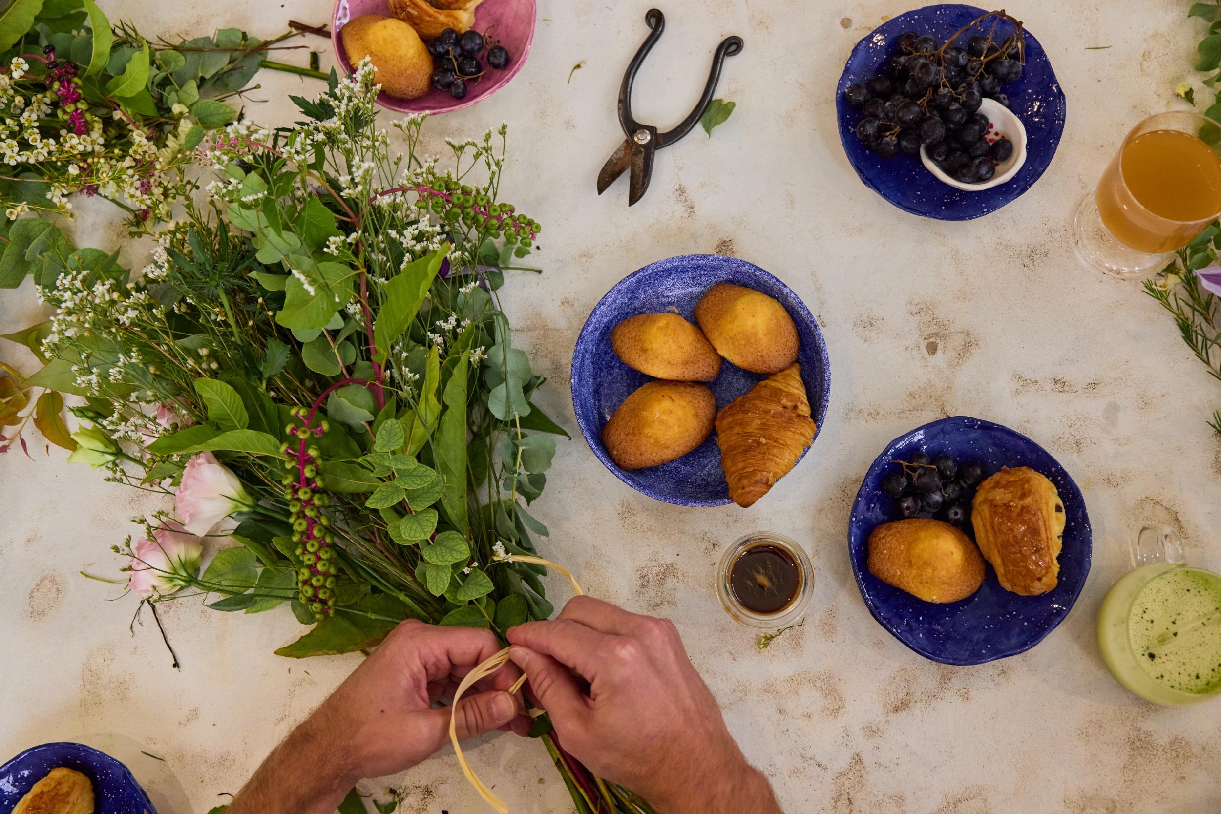 Créez votre bouquet autour d'un petit-déjeuner à Paris
