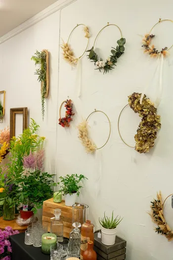 Réalisez votre couronne de fleurs séchées