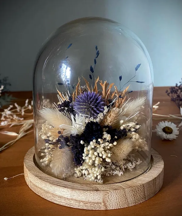 Créez votre cloche de fleurs séchées