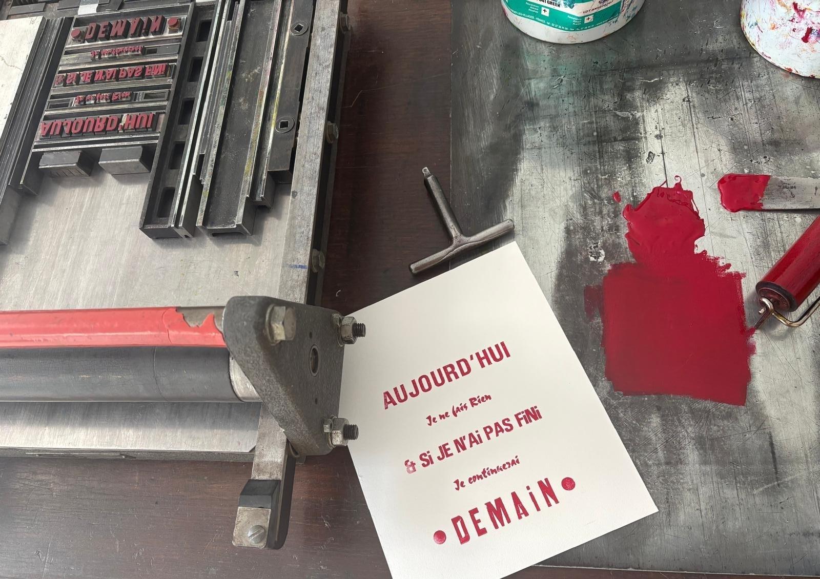 Découvrez l'impression typographique avec Marielle - Image n°10 - Wecandoo