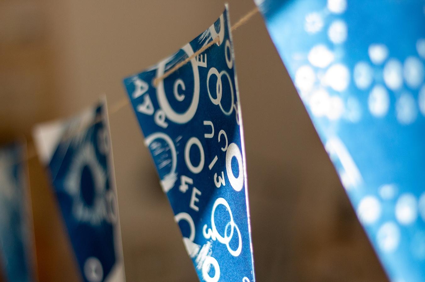 Consolidez votre équipe et créez une fresque ou guirlande de fanions en cyanotype avec Fanch - Image n°6 - Wecandoo