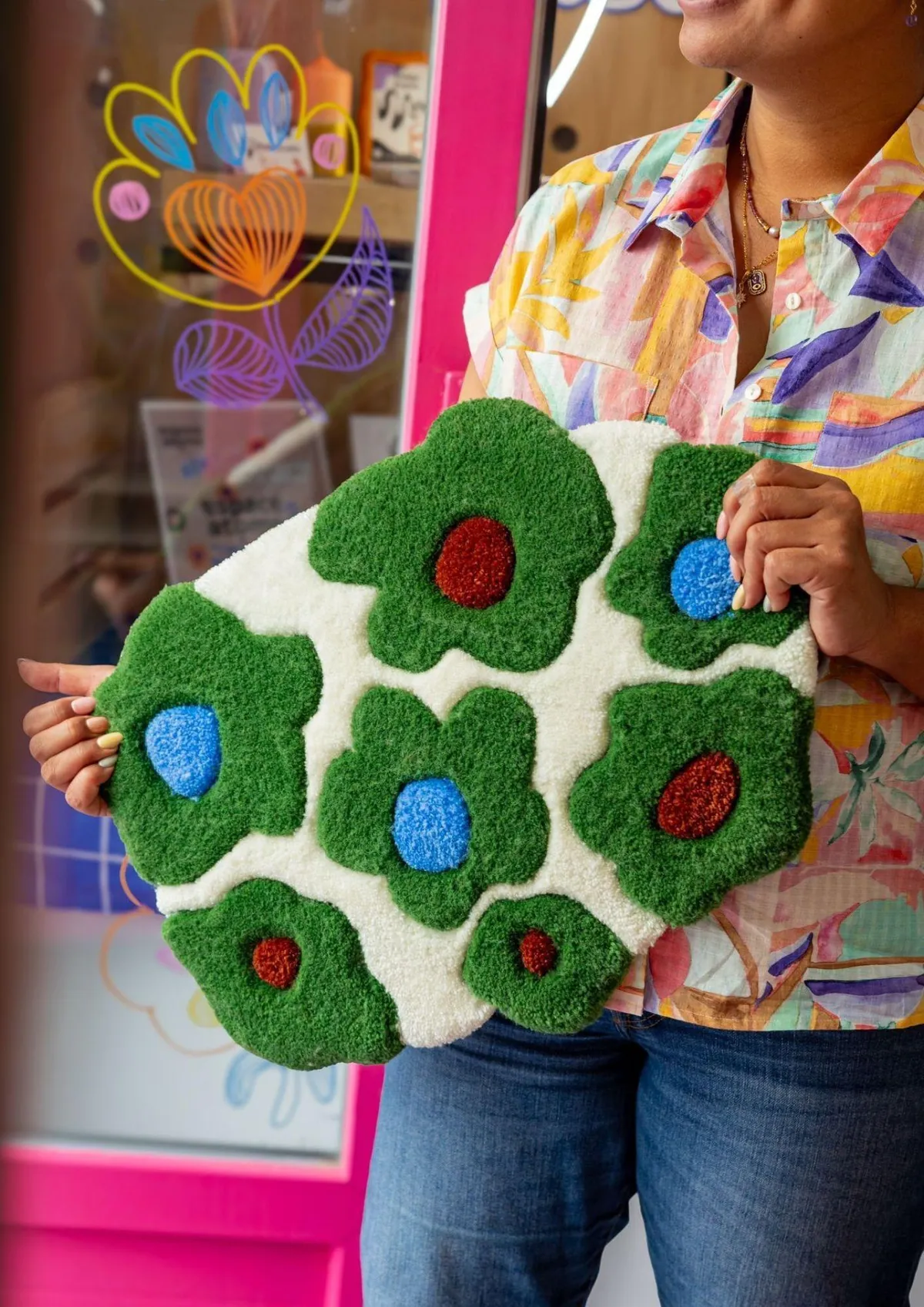 Réalisez votre tapis tufté de 50cm