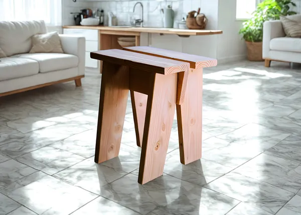 Fabriquez un tabouret en bois massif