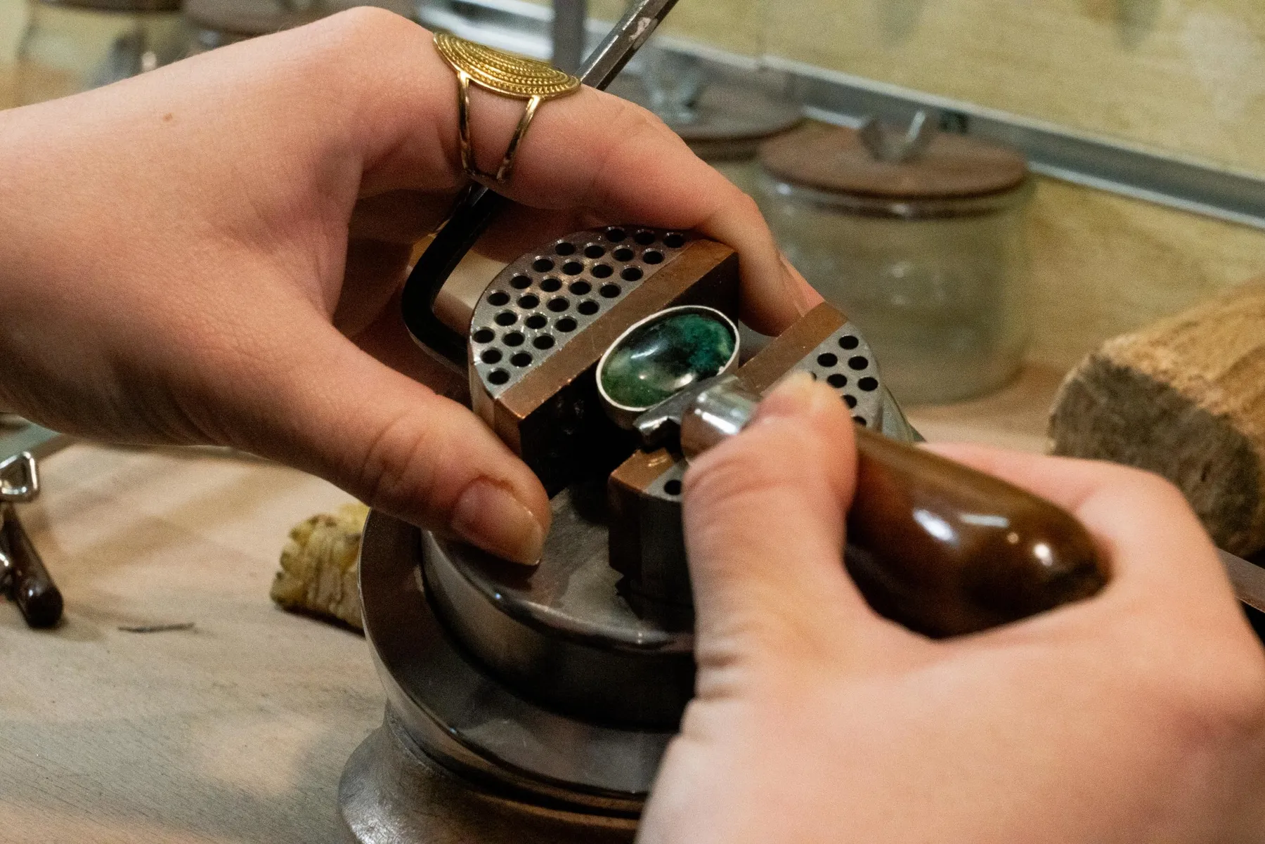 Créez votre bague en argent sertie avec Morgane - Afbeelding nr. 1 - Wecandoo