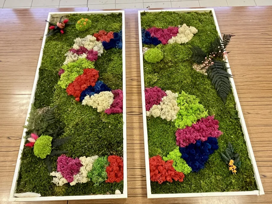 Créez votre fresque ou logo en végétaux stabilisés en équipe avec Amélie - Afbeelding nr. 1 - Wecandoo