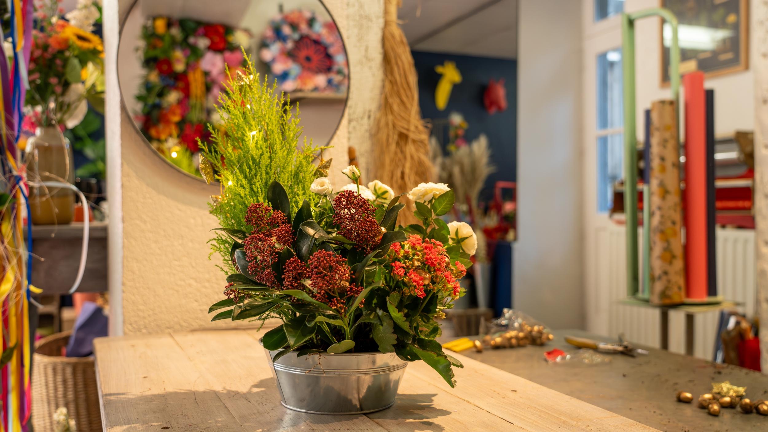 Réalisez une décoration de fête fleurie