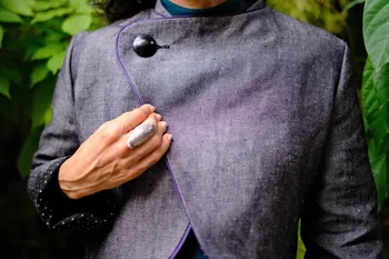 Réalisez votre veste réversible en tissu local