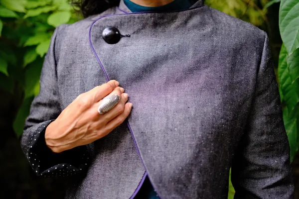 Réalisez votre veste réversible en tissu local