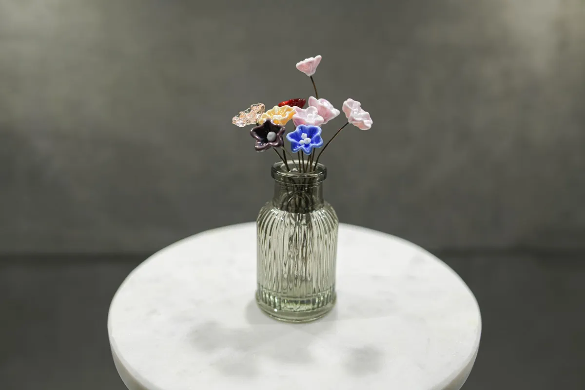 Créez votre bouquet de fleurs en verre filé