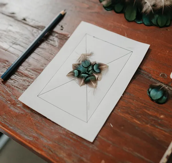 Réalisez votre tableau en plumes avec Inès - Afbeelding nr. 4 - Wecandoo