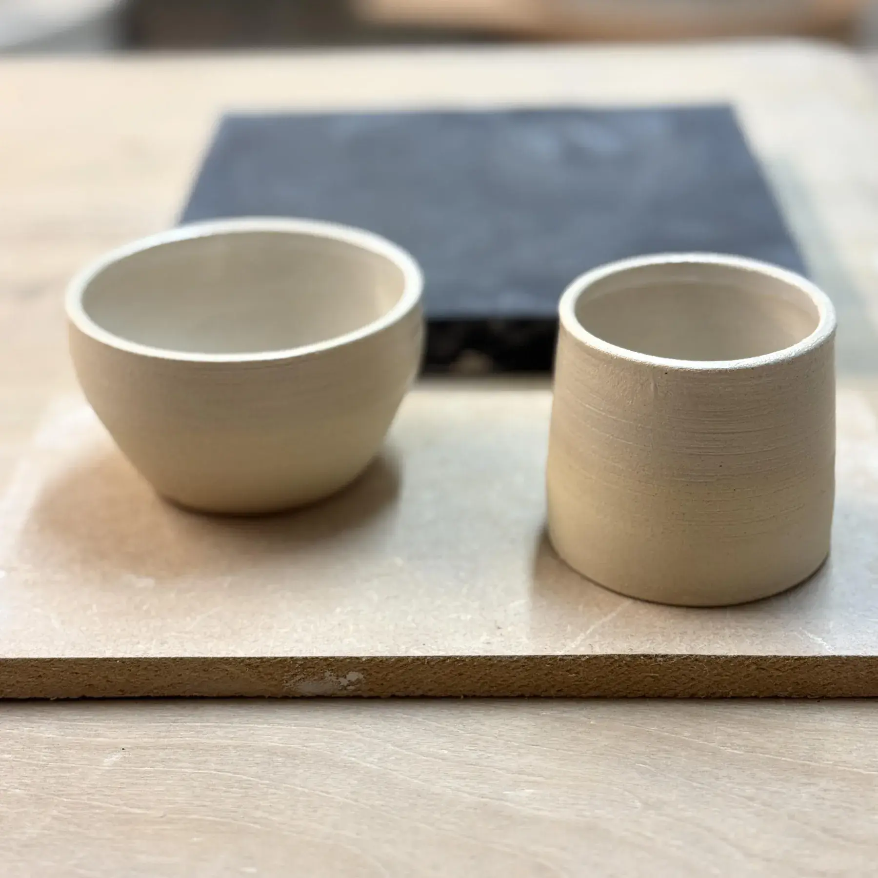 Craft two unique ceramic bowls