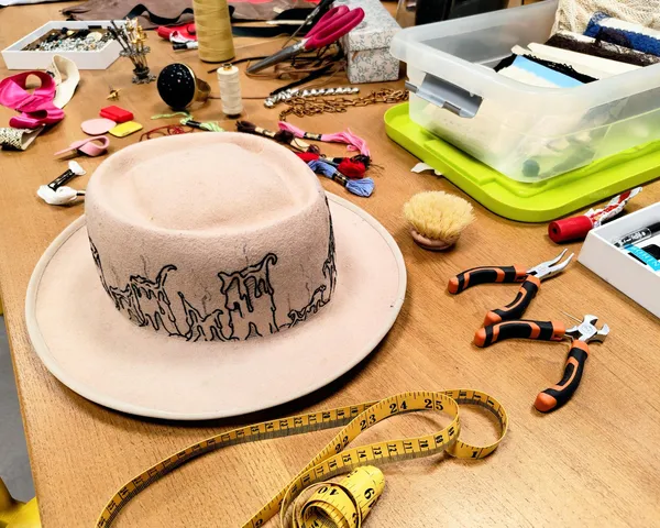 Customisez votre chapeau en feutre personnalisé avec Maud - Image n°4 - Wecandoo
