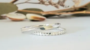 Fabriquez vos alliances en argent en duo