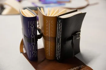 Confectionnez votre carnet en cuir et couture