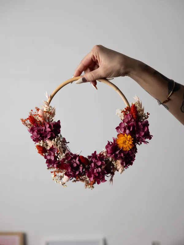 Réalisez votre couronne de fleurs séchées - Afbeelding nr. 1 - Wecandoo