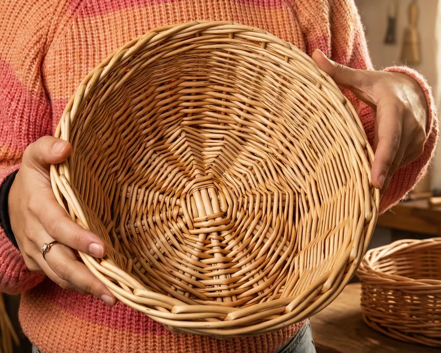 Fabriquez votre grande corbeille à fruits en vannerie - Image n°1 - Wecandoo