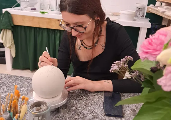 Gravez votre petit luminaire en porcelaine