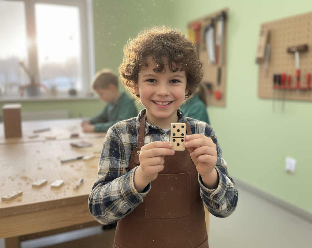 Réalise ton set de 28 dominos en bois avec Morgan, Nel et leur équipe - Image n°1 - Wecandoo