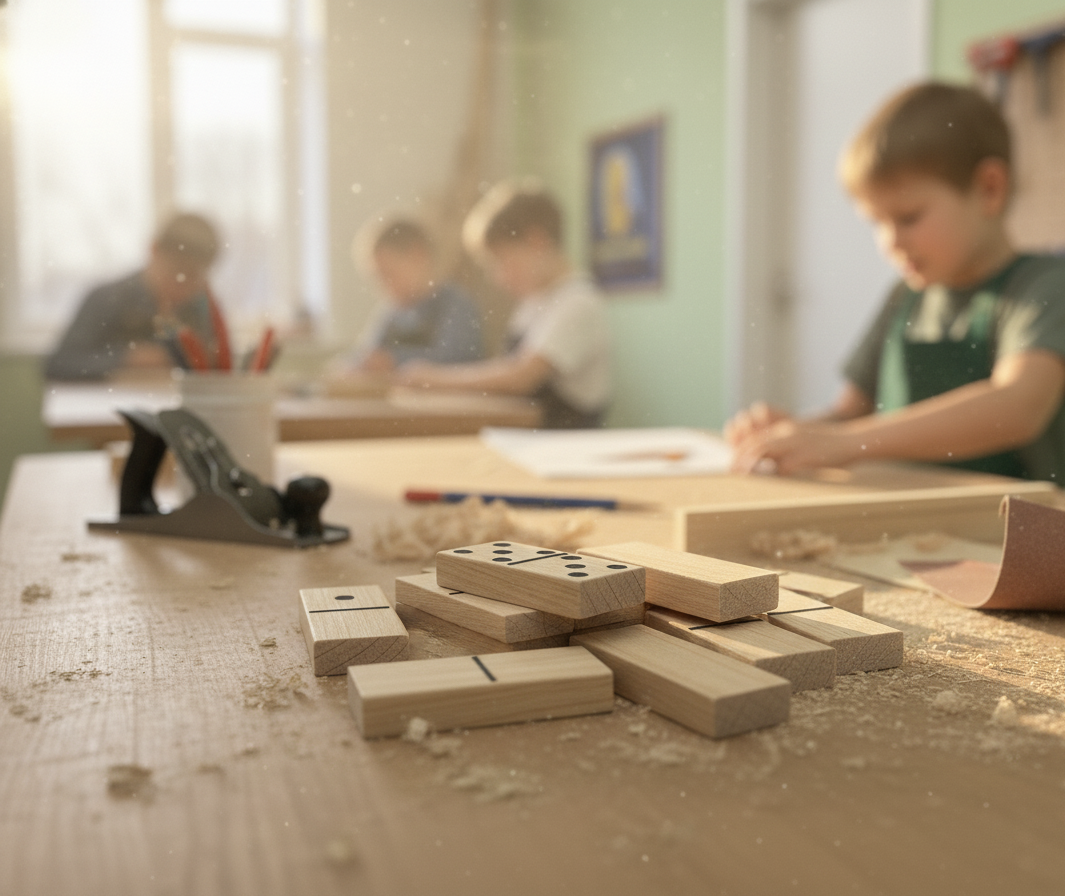 Réalise ton set de 28 dominos en bois avec Morgan, Nel et leur équipe - Image n°4 - Wecandoo