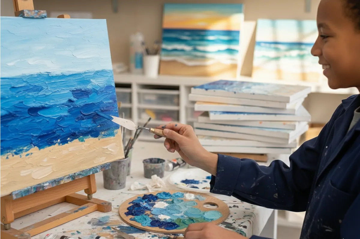 Réalise ta peinture au couteau