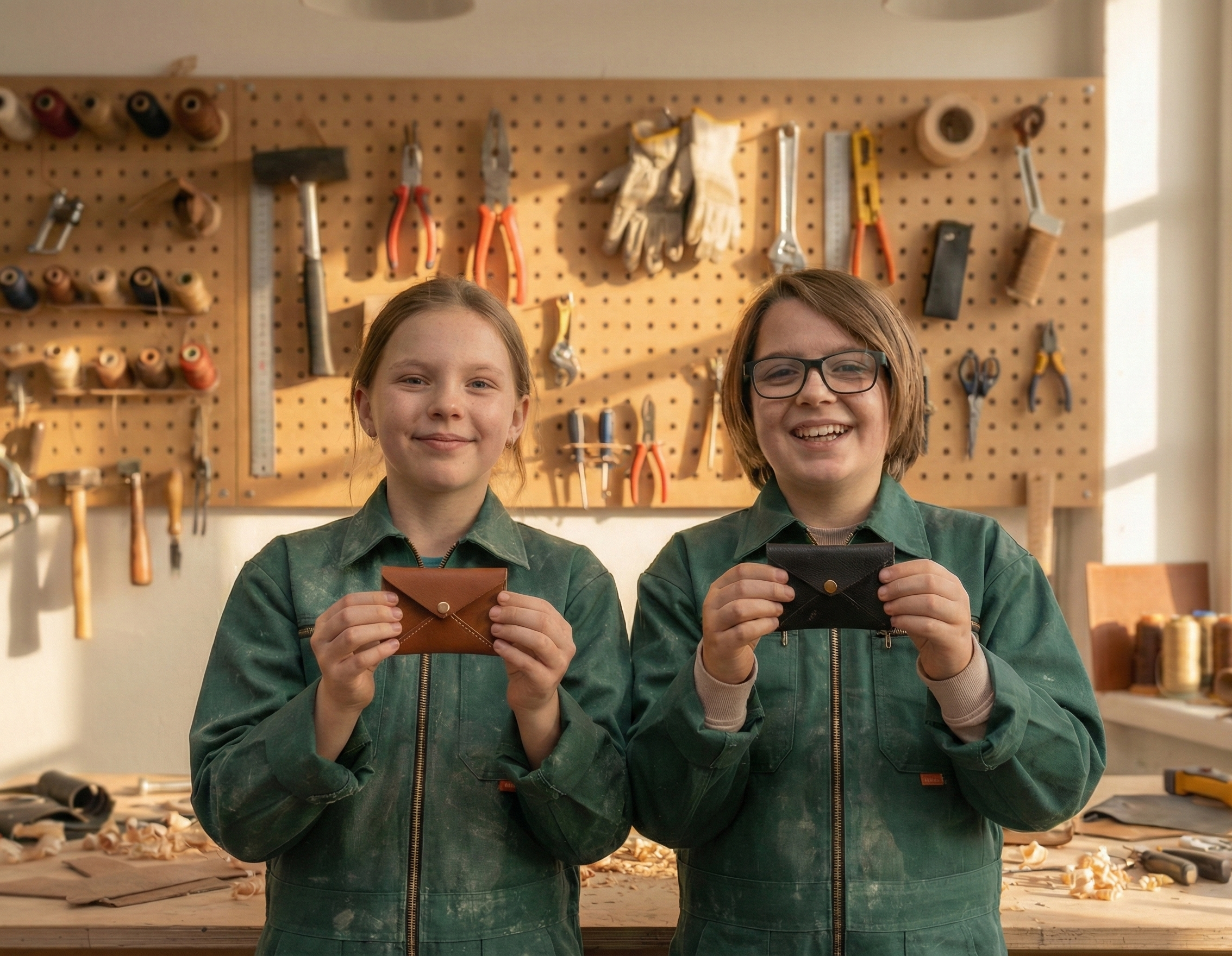 Fabrique ton porte-monnaie en cuir avec Morgan, Nel et leur équipe - Image n°2 - Wecandoo