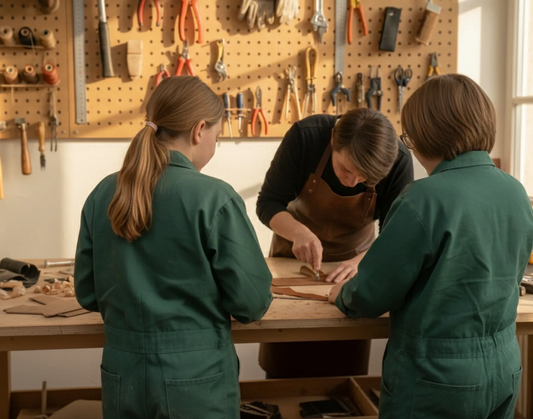 Fabrique ton porte-monnaie en cuir avec Morgan, Nel et leur équipe - Image n°3 - Wecandoo