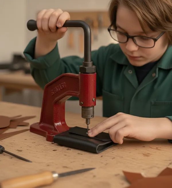 Réalisez votre porte-monnaie en cuir en duo avec votre enfant, accompagnés par Morgan, Nel et leur équipe - Image n°5 - Wecandoo
