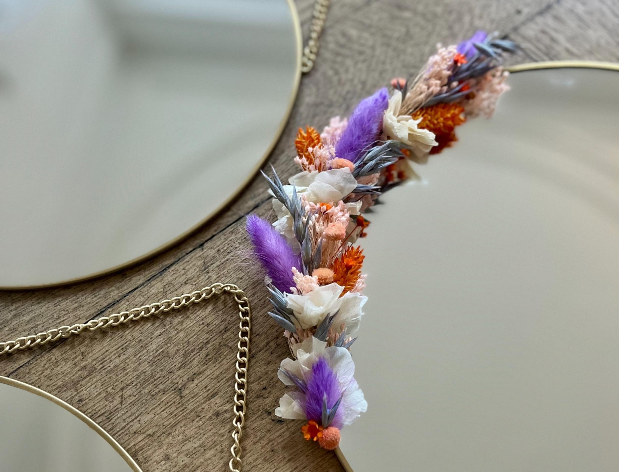 Créez votre miroir décoratif en fleurs séchées avec Amandine - Image n°3 - Wecandoo